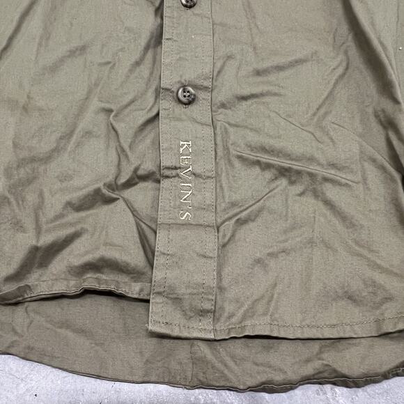 Kevin’s Plantation Shirt Men's Large Green Hunting Outdoor Button Up Nylon - Picture 3 of 7